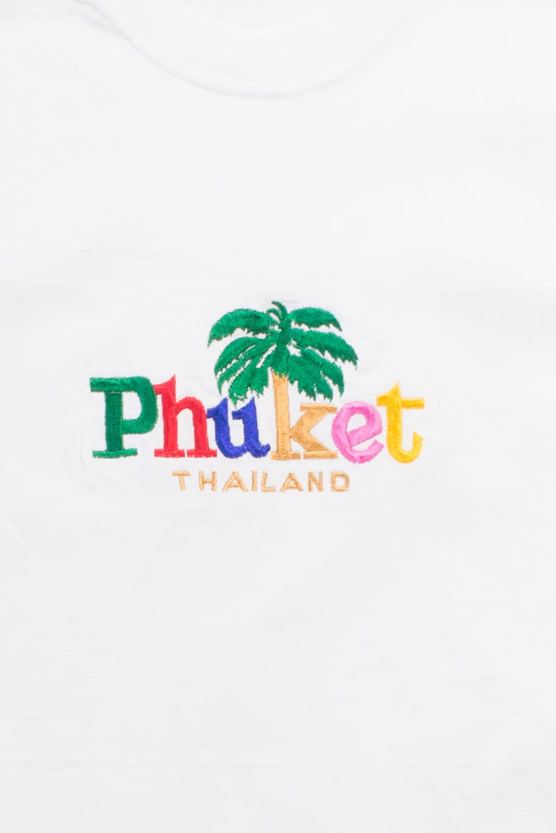 T-shirt 'Phucket Thailand' Taille L - Coton Gris Chiné - Occasion Très Bon état