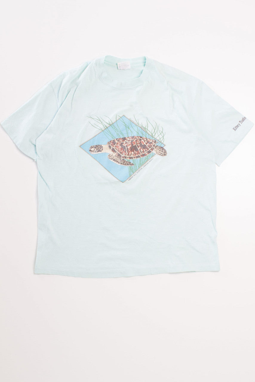 Vintage Green Sea Turtle T-Shirt