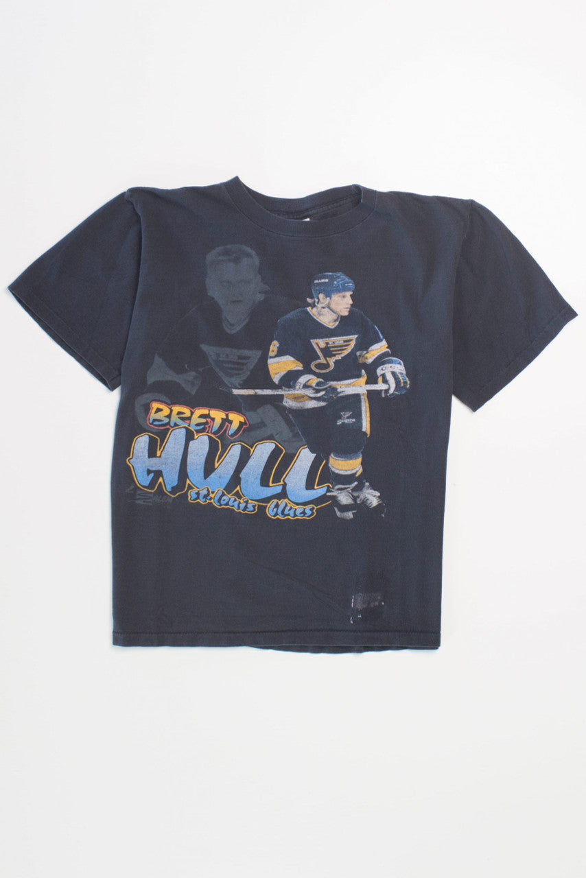 Vintage Brett Hall Saint Louis Blues T-Shirt (1990s)