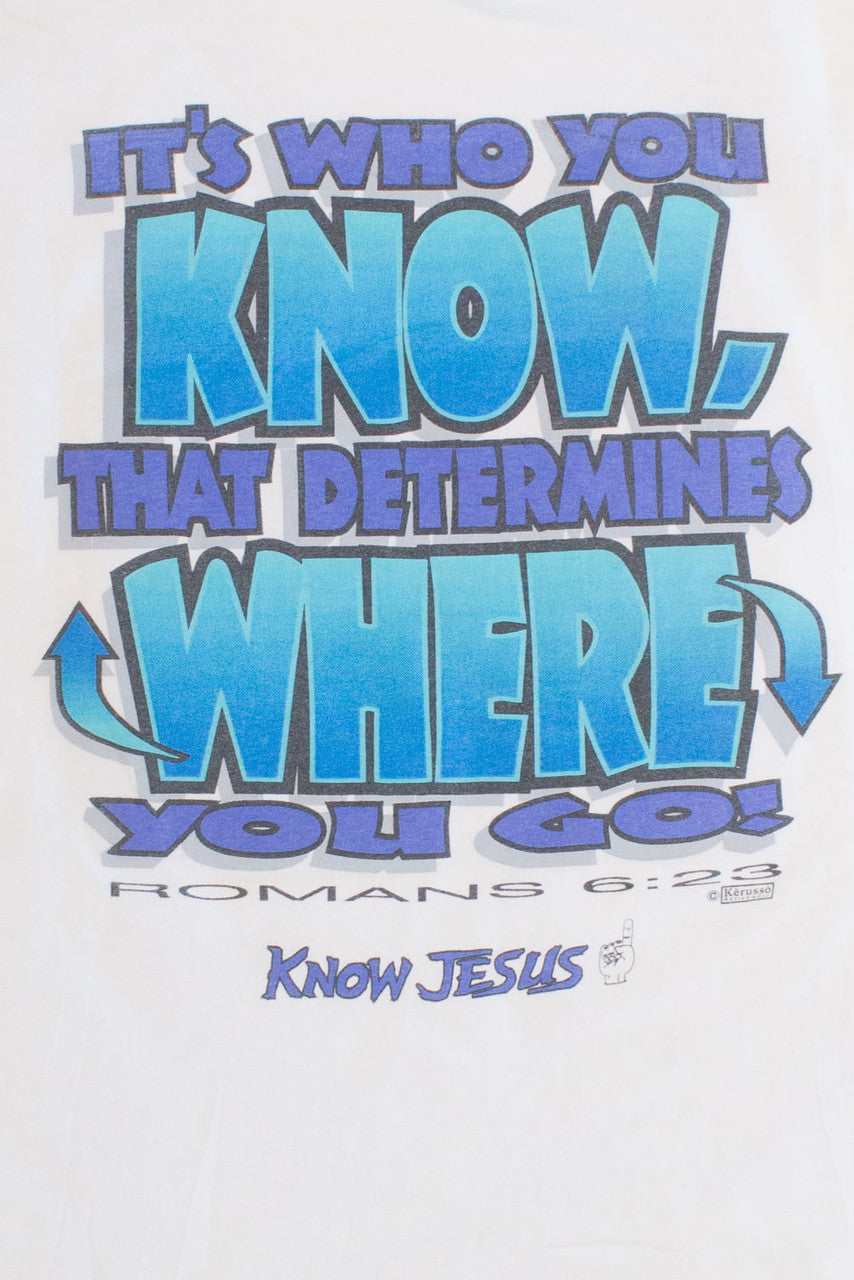 Vintage 'Know Jesus' T-Shirt (1990s)