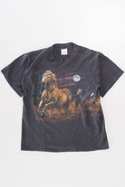 Night Horses Single Stitch Graphic T-Shirt
