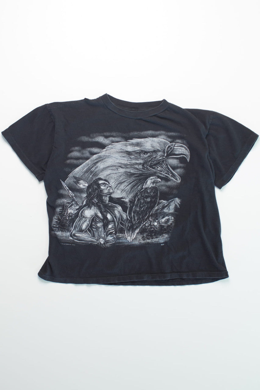Vintage Native American Eagle Single Stitch T-Shirt