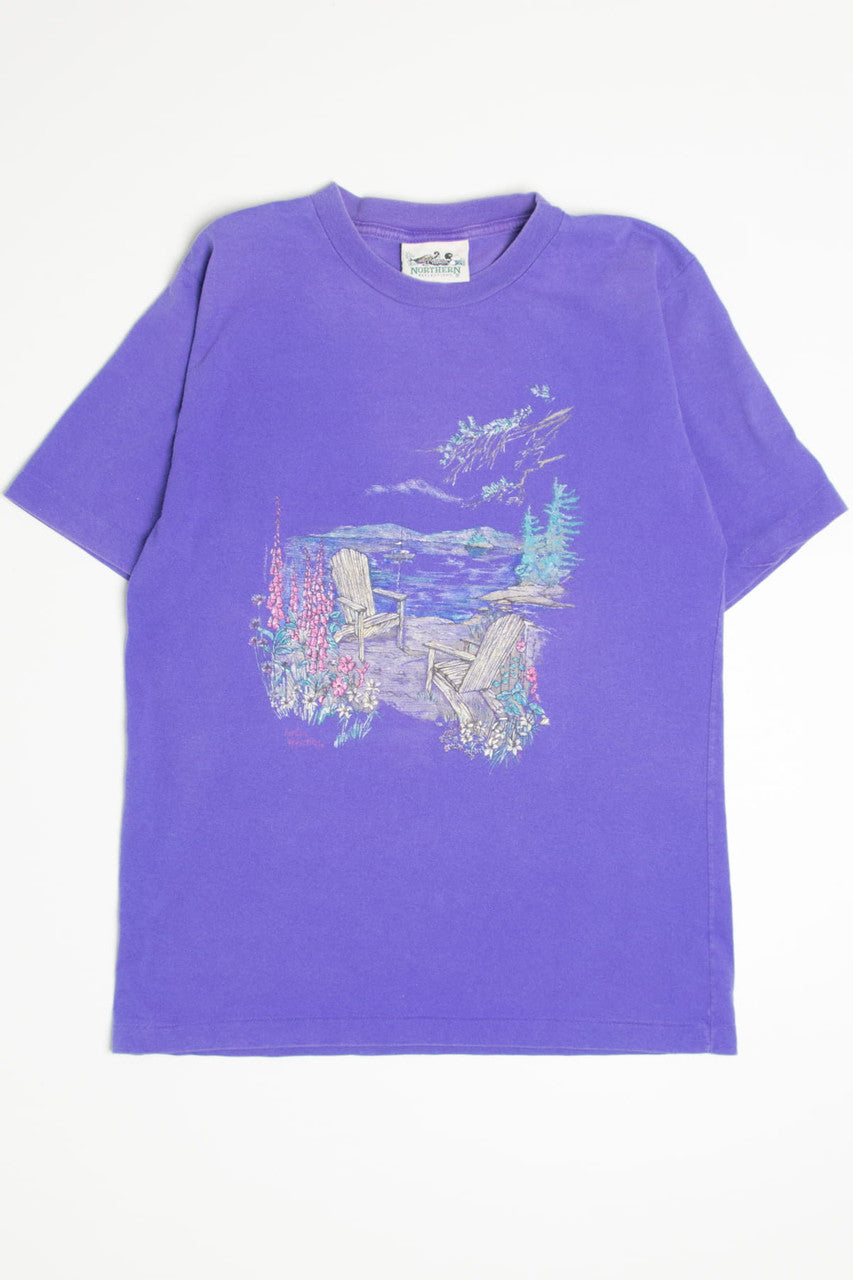 Garden Lake View Single Stitch T-Shirt