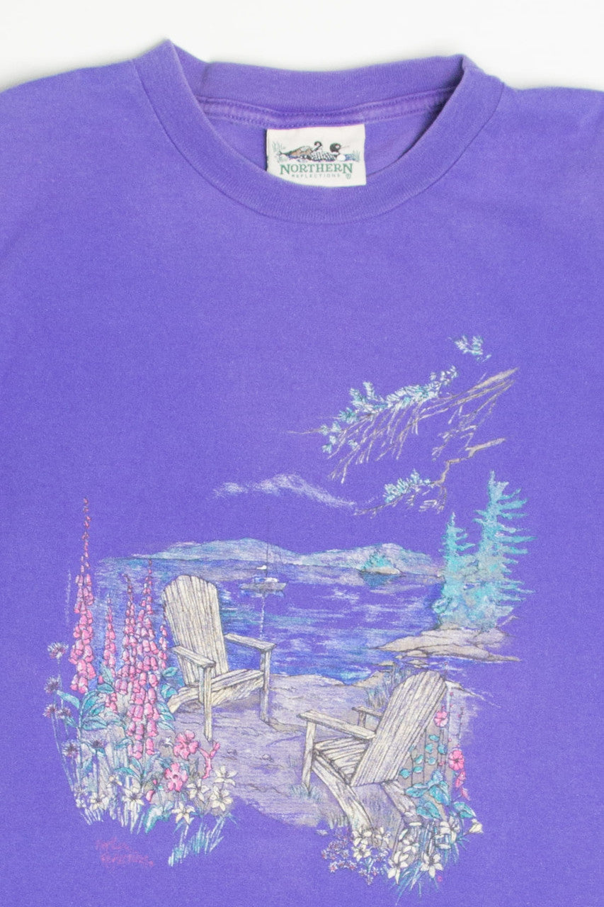 Garden Lake View Single Stitch T-Shirt