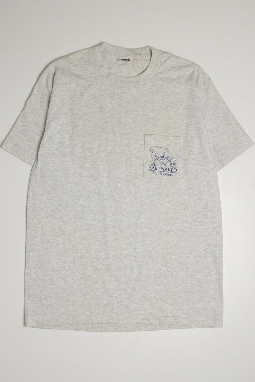 Vintage Sail Naked St. Thomas T-Shirt (1990s)