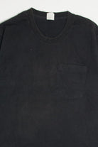 Black Single Stitch Pocket T-Shirt