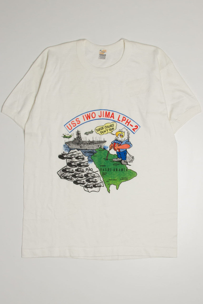 Vintage USS Iwo Jima LPH-2 T-Shirt