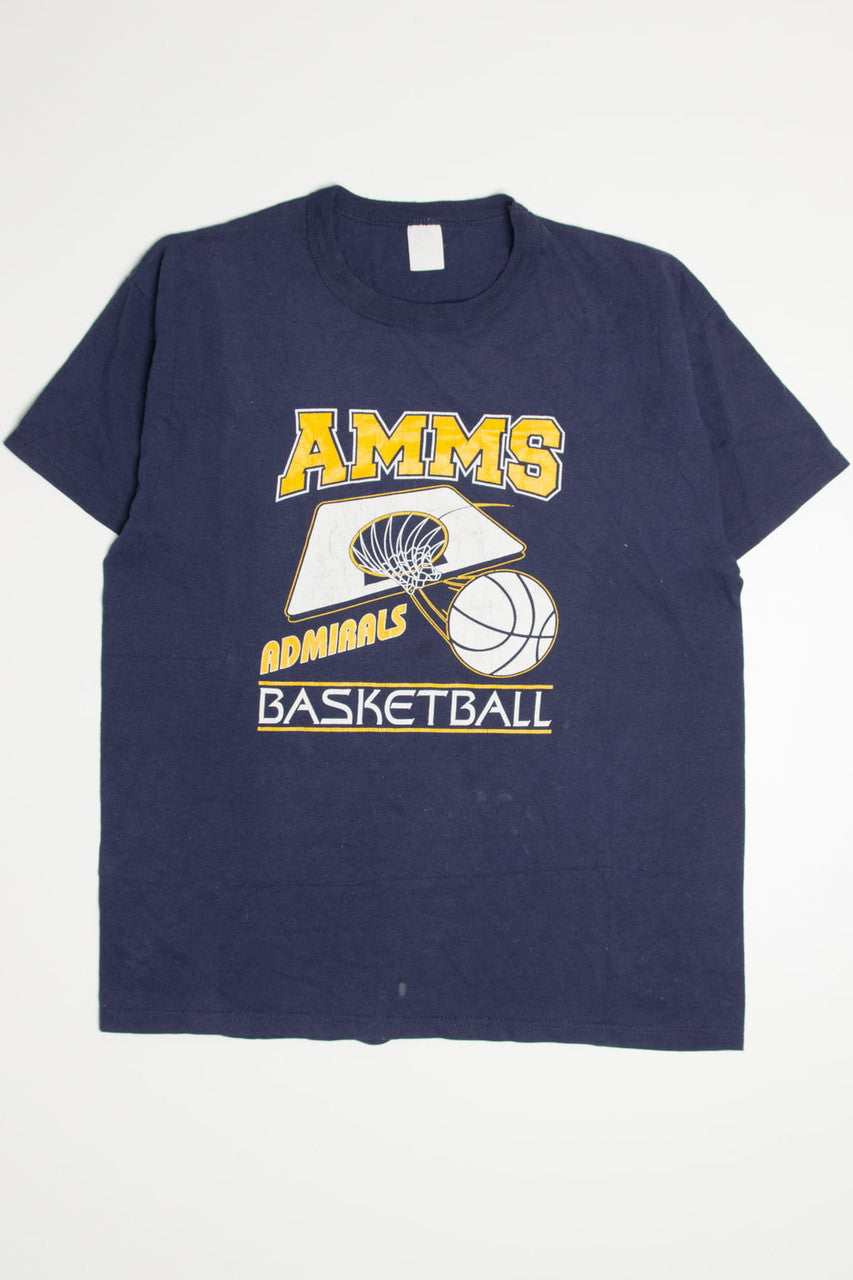 Vintage AMMS Admirals Basketball T-Shirt