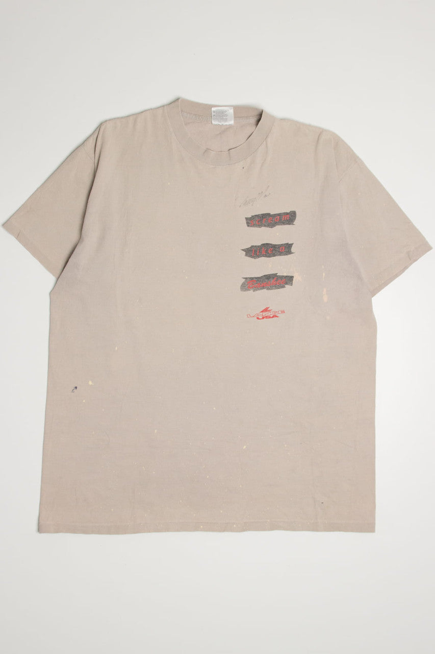Bleach Splattered Scream Like A Banshee T-Shirt (1990s)