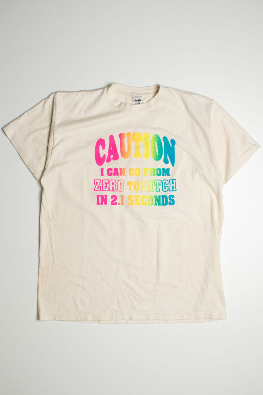 Vintage 'Caution' T-Shirt
