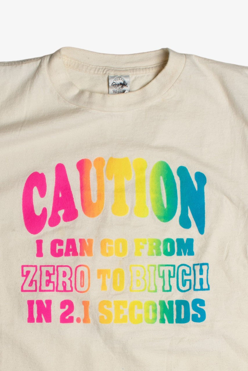 Vintage 'Caution' T-Shirt