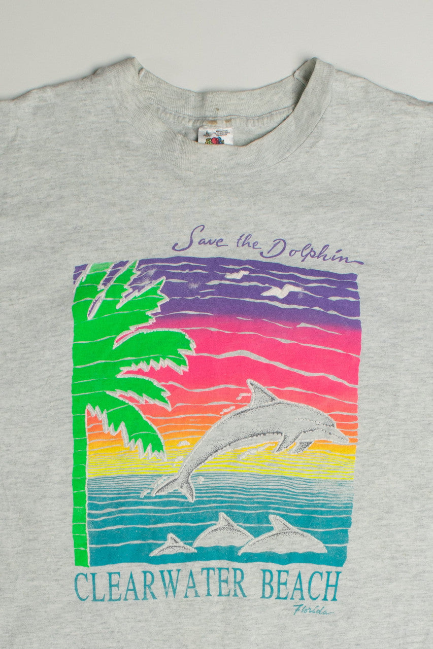 Vintage Dolphin Clearwater Beach T-Shirt (1990s)