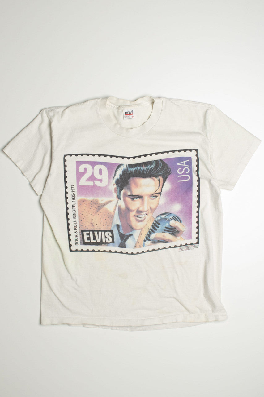 Vintage Elvis Postage Stamp T-Shirt