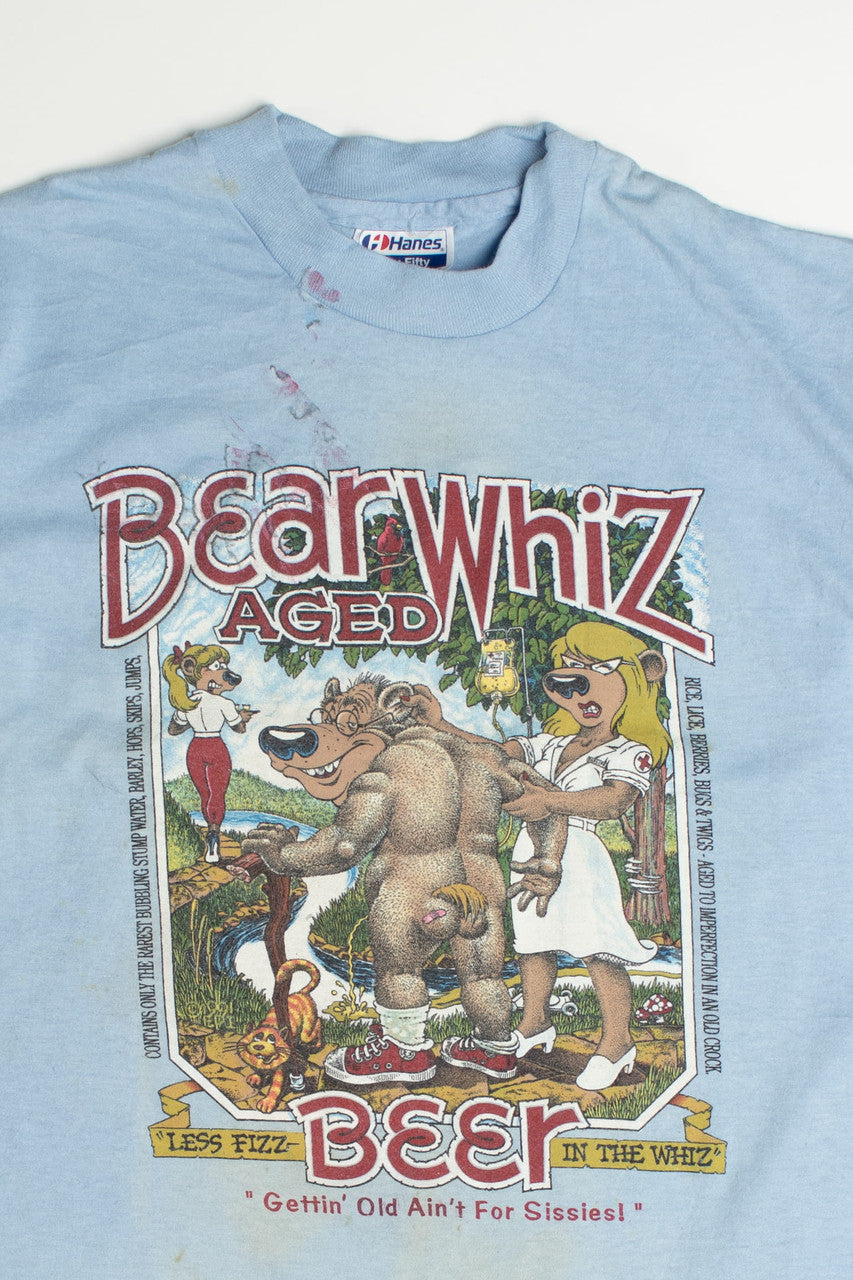 Bear Whiz Beer Single Stitch Vintage T-Shirt
