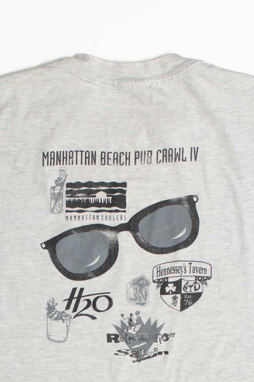Vintage Manhattan Beach Pub Crawl T-Shirt