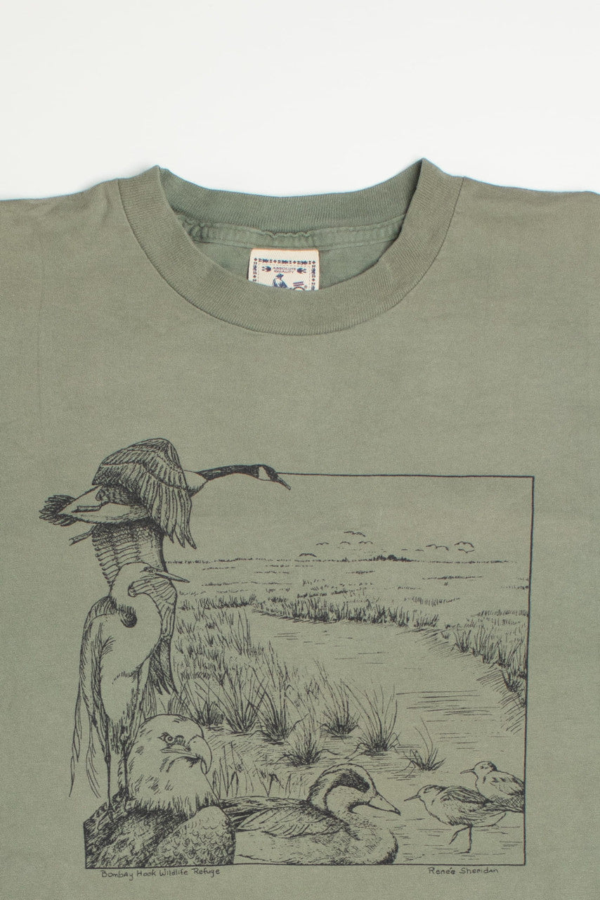 Vintage Bird Single Stitch T-Shirt