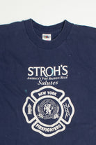 Vintage Stroh's Beer NY Firefighters T-Shirt