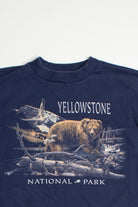 Vintage Painting of Yellow Stone National Park Single Stitch T-Shirt