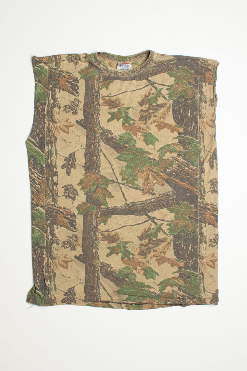 Vintage Sleeveless Camo T-Shirt