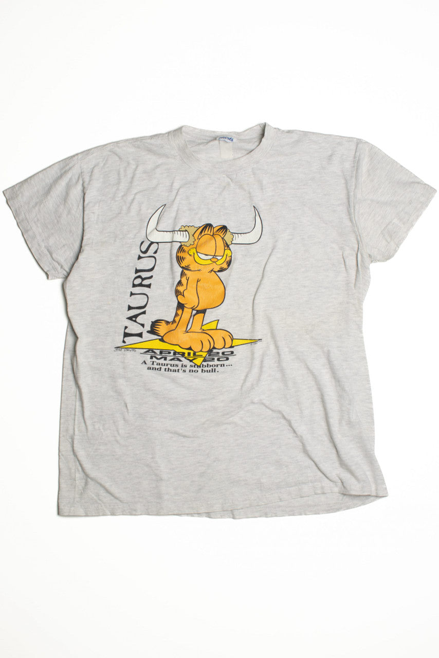 Vintage Garfield Taurus Single Stitch T-Shirt