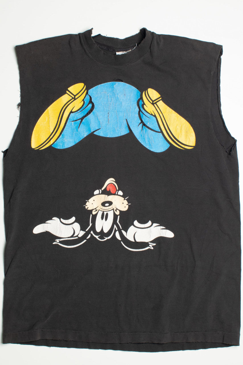 Vintage Upside Down Goofy Sleeveless T-Shirt