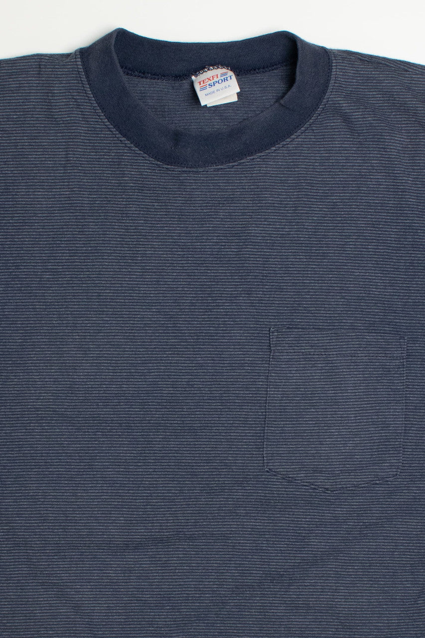 Vintage Navy Blue Single Stitch T-Shirt