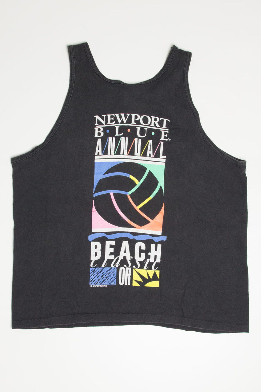 Vintage Newport Blue Annual Beach Classic Tank (1990s)