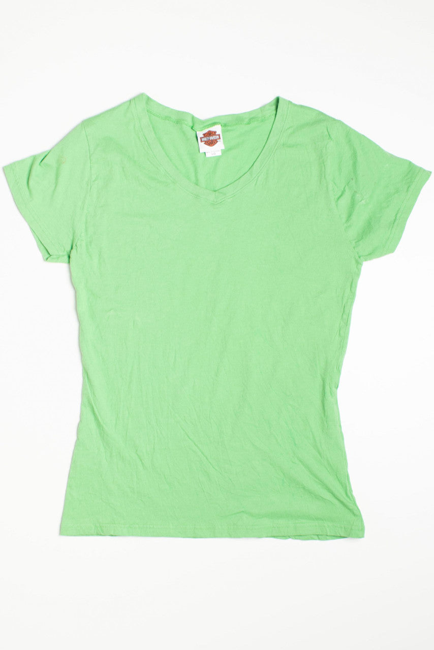 V Neck Blank Harley Davidson T-Shirt