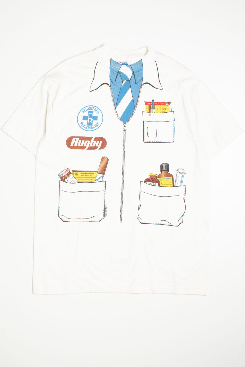 Printed Pharmacist Lab Coat T-Shirt
