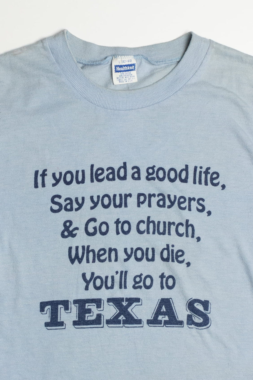 Funny Texas Single Stitch T-Shirt