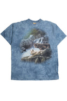 Tie Dye Wolf Waterfall T-Shirt