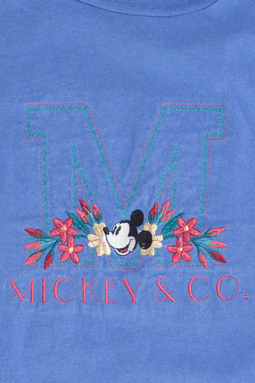 Embroidered Mickey & Co. T-Shirt