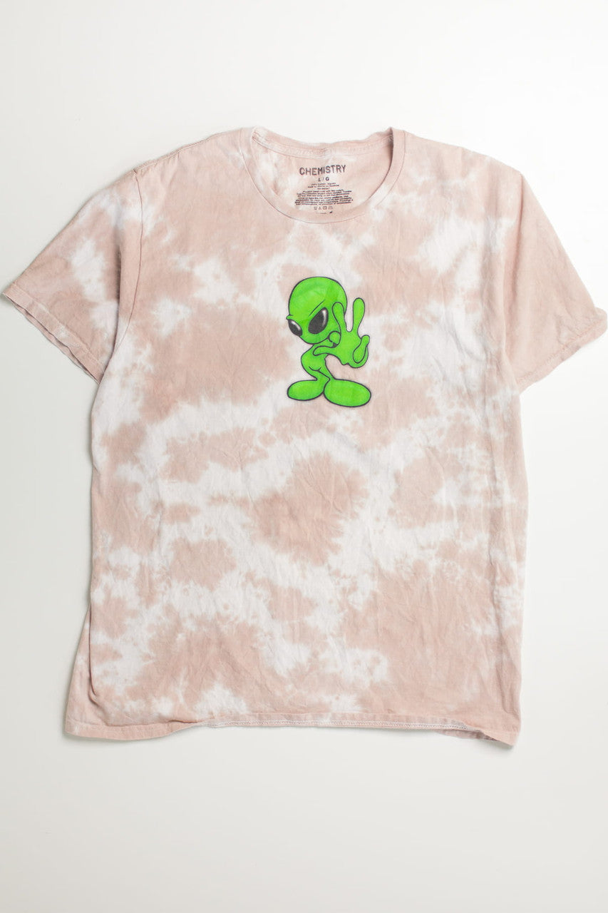 Tie Dye Alien Graphic T-Shirt