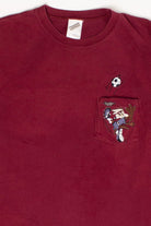 Vintage Wile E. Coyote Soccer Pocket T-Shirt (1990s)