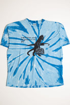 Blue Gay Cat Tie Dye Screen Print T-Shirt