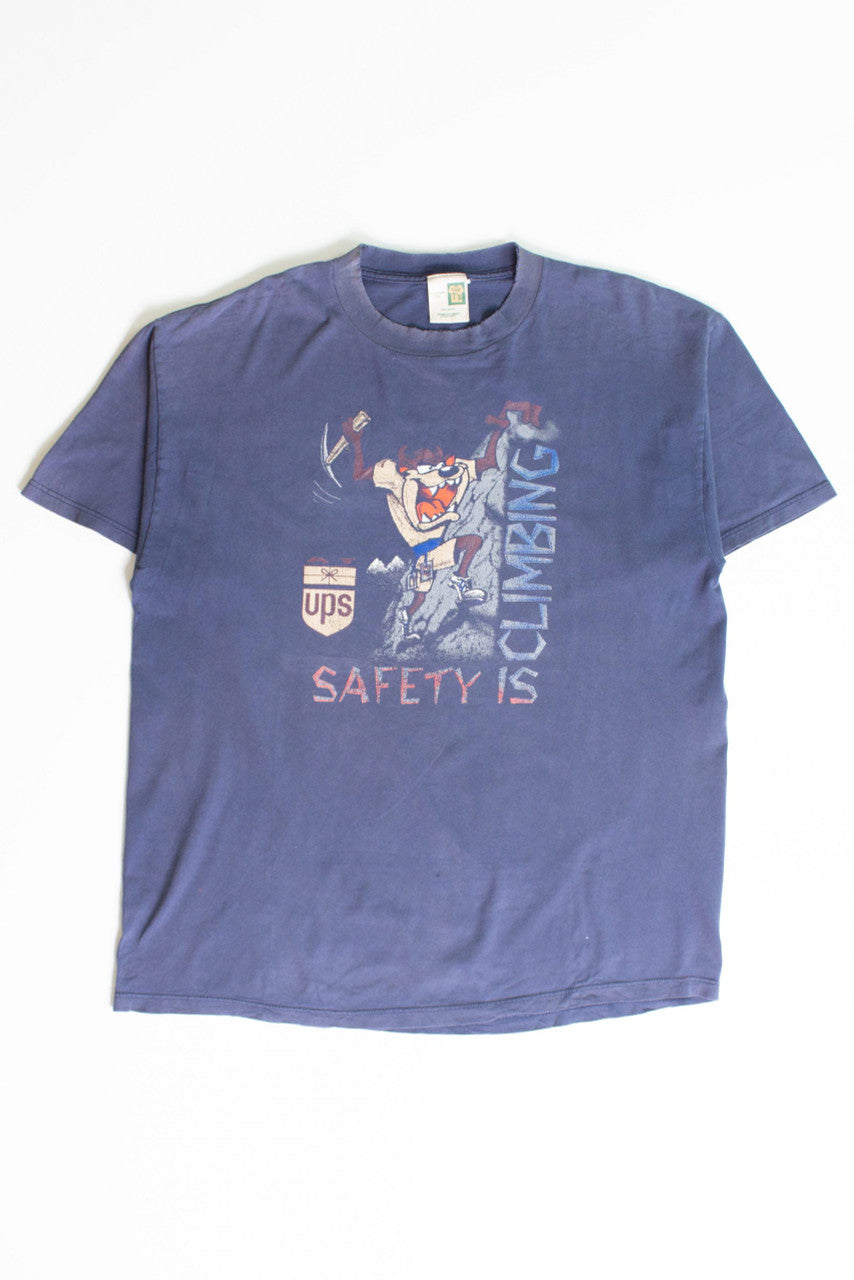Vintage Taz 'Safety Is Climbing' UPS T-Shirt (1990s)