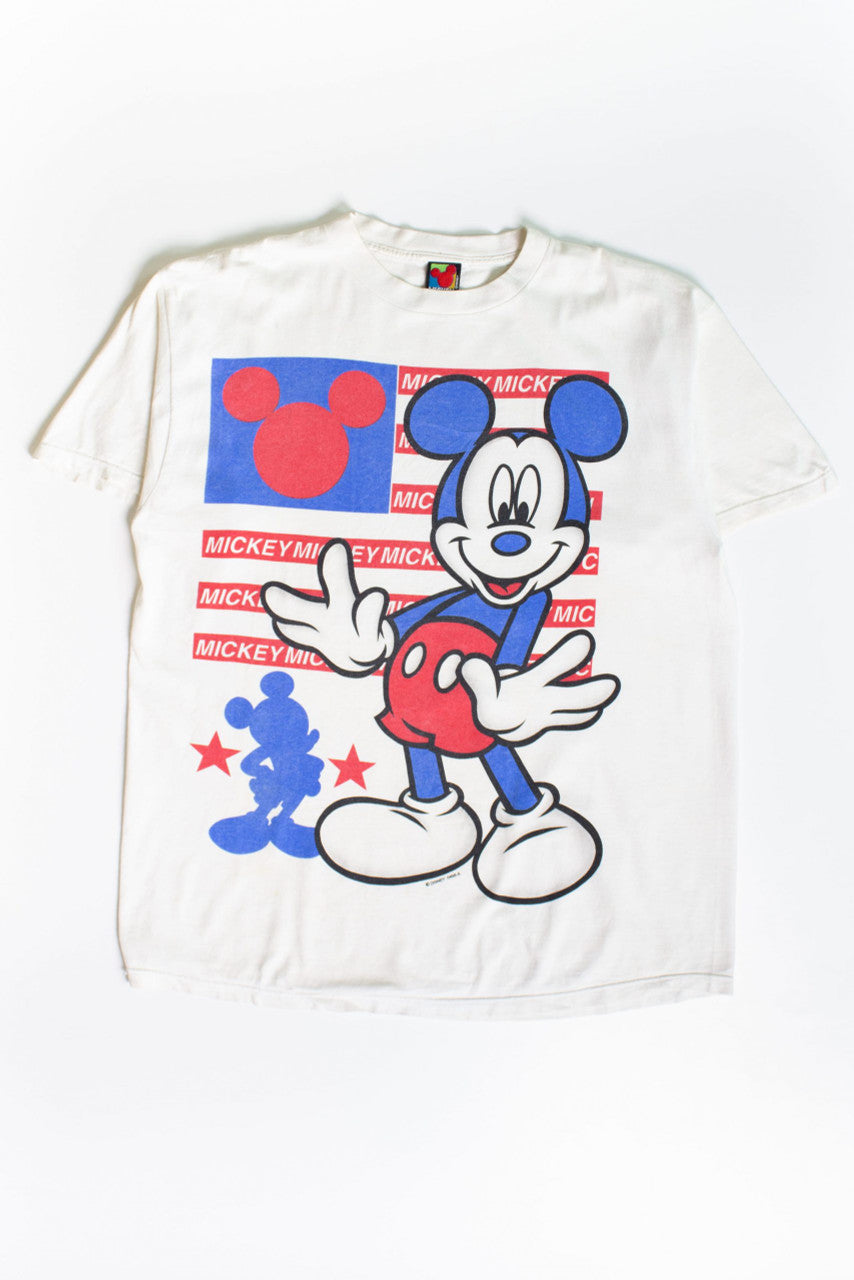 Vintage Mickey Mouse USA T-Shirt (1990s)