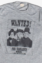 Vintage Three Stooges 'Wanted! For Vagrancy' T-Shirt (1970s)