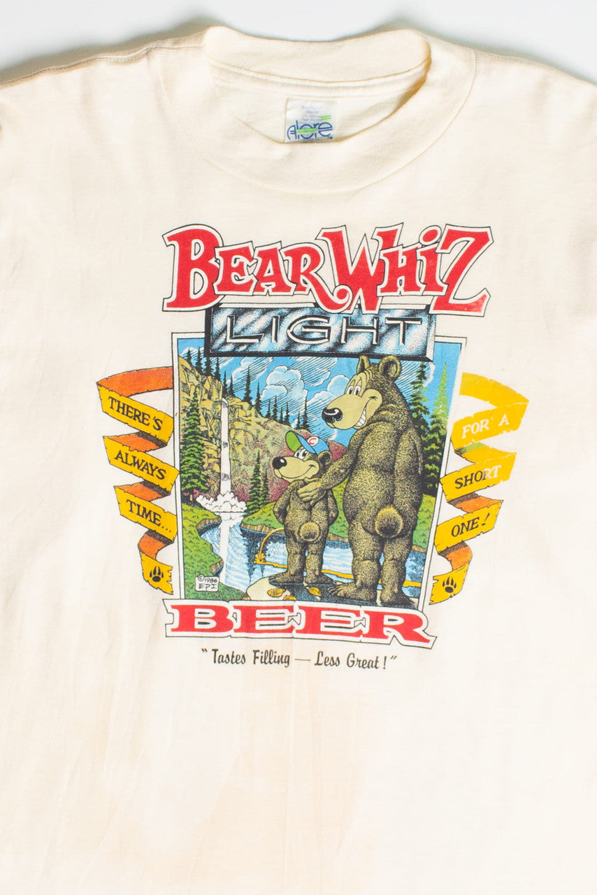 Vintage Bear Whiz Light Misprint T-Shirt (1986)