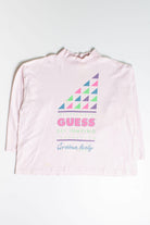 Vintage Guess Ski Jumping Long Sleeve T-Shirt (1989)