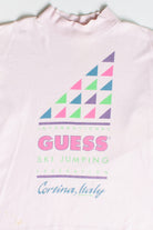 Vintage Guess Ski Jumping Long Sleeve T-Shirt (1989)