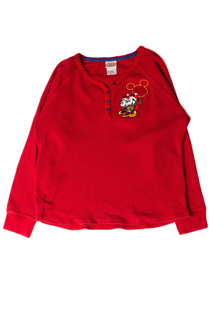 Mickey and Minnie Skating Long Sleeve T-Shirt