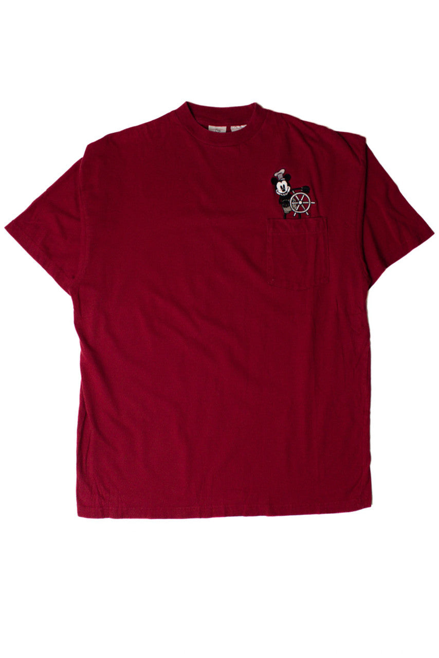 Steamboat Mickey Pocket T-Shirt