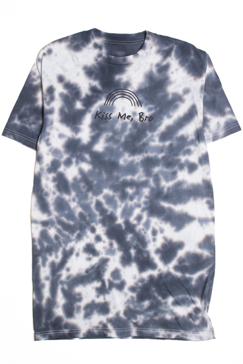 Kiss Me Bro Multicolor Tie Dye Screen Print T-Shirt 6