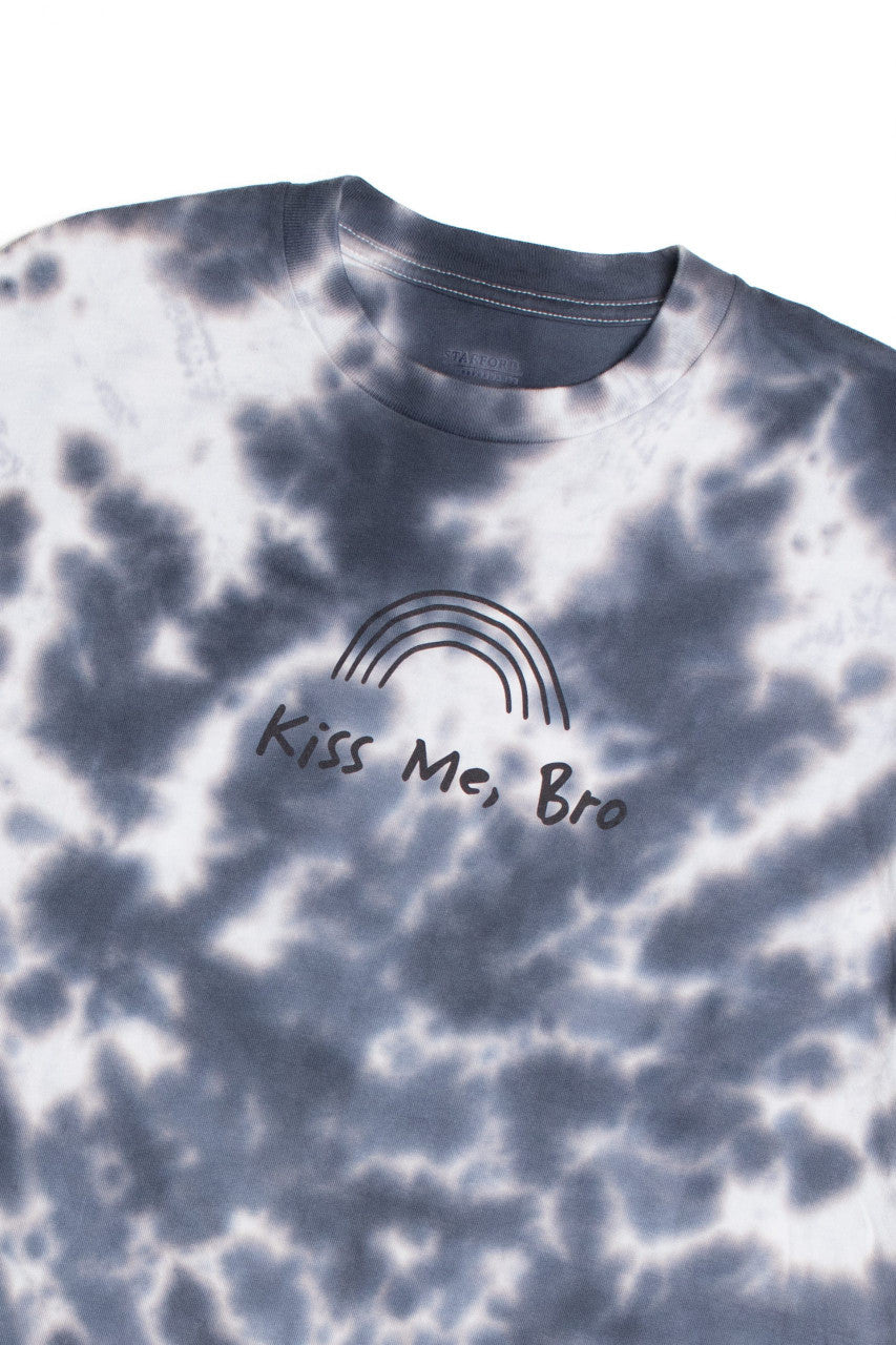 Kiss Me Bro Multicolor Tie Dye Screen Print T-Shirt 6