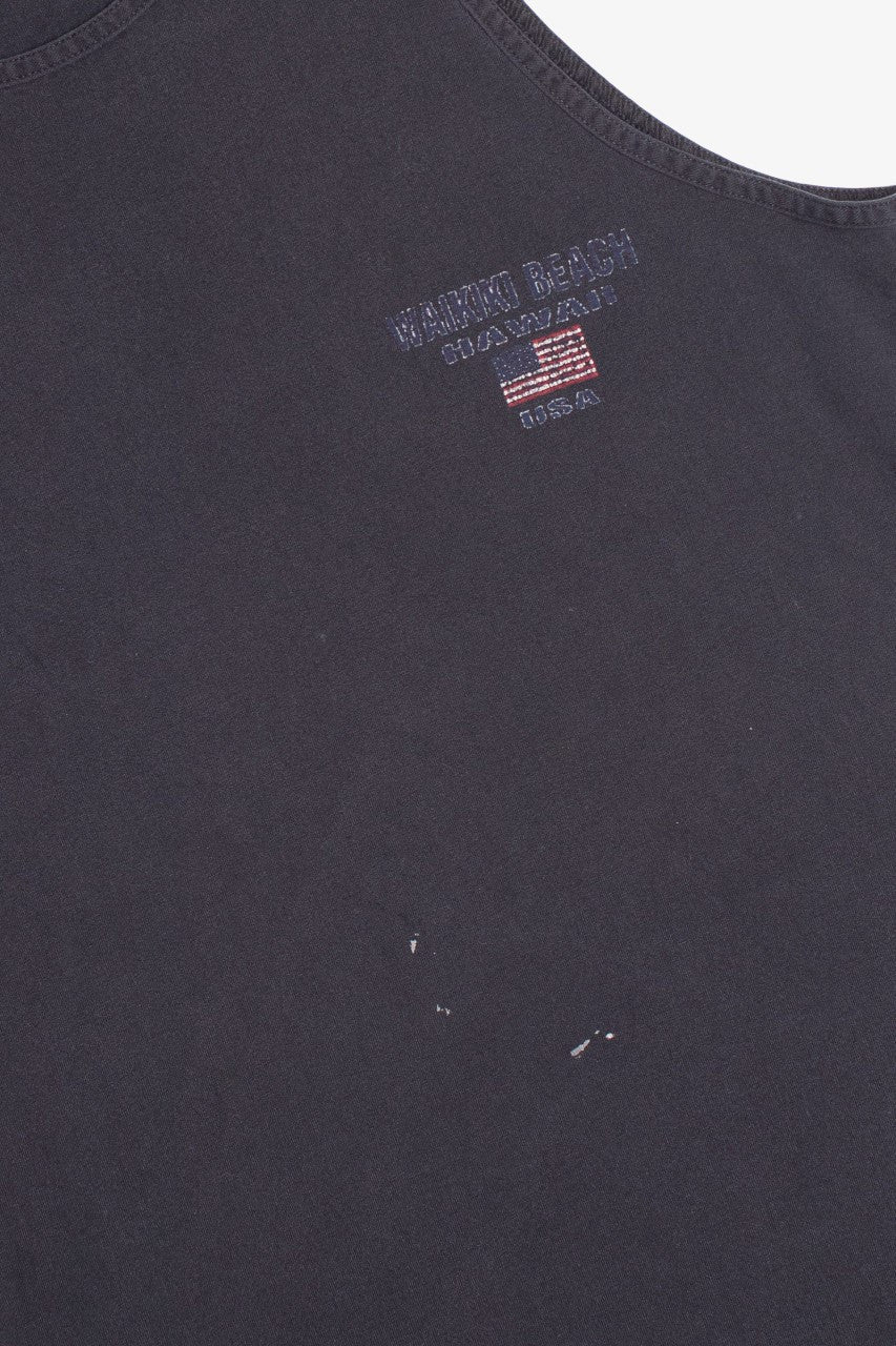 Waikiki Beach Motorcycle Woman T-Shirt