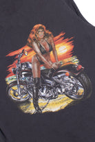 Waikiki Beach Motorcycle Woman T-Shirt