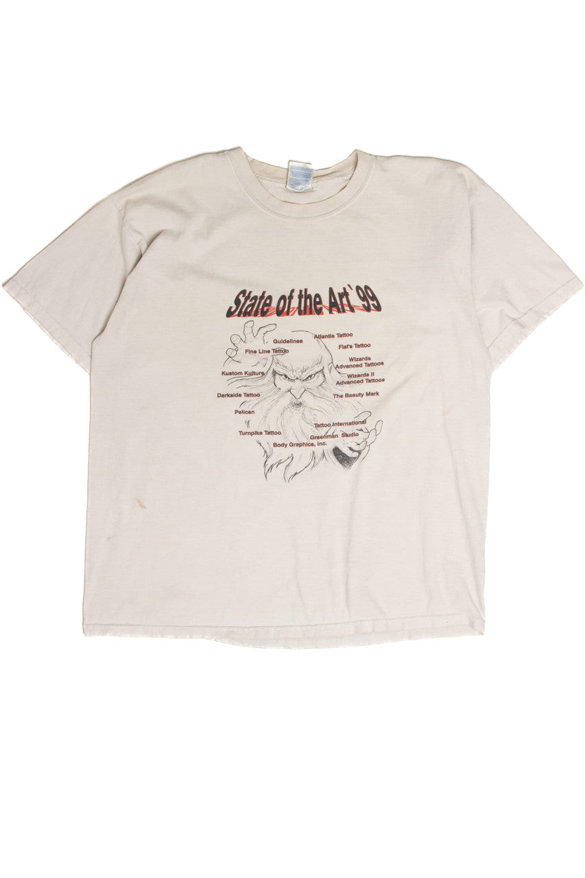 Vintage State of the Art Tattoo Shops T-Shirt (1999)