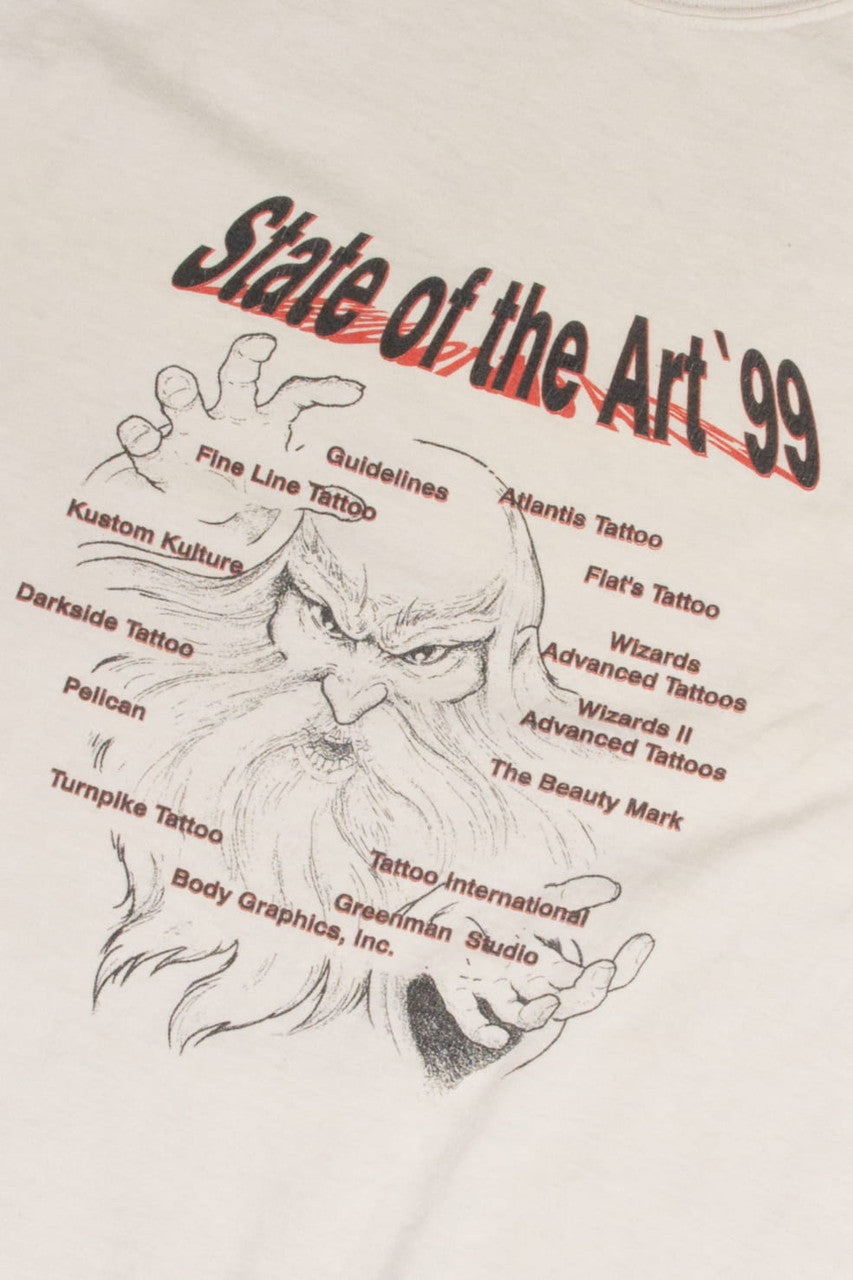 Vintage State of the Art Tattoo Shops T-Shirt (1999)