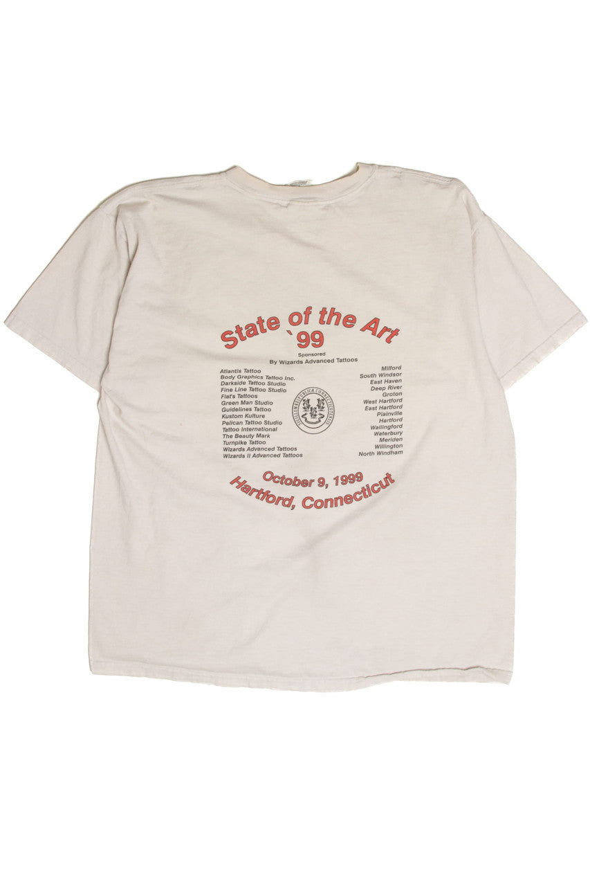 Vintage State of the Art Tattoo Shops T-Shirt (1999)